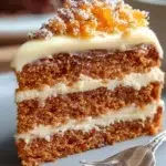 Brazilian Carrot Cake topped with chocolate frosting, a delicious dessert option.