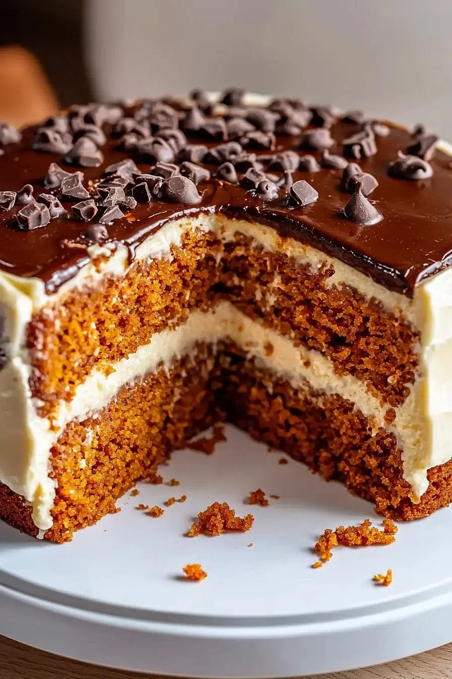 Brazilian Carrot Cake with Chocolate Frosting