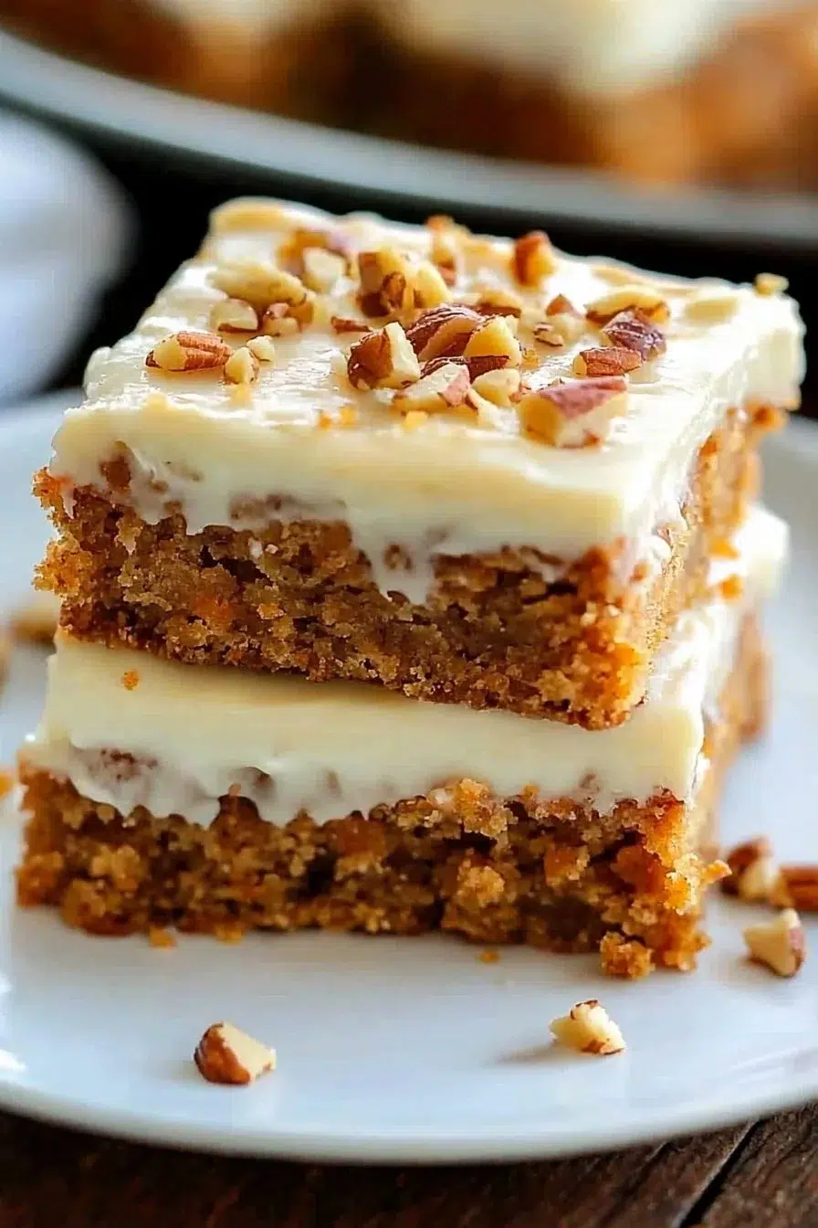 Decadent Carrot Cake Bars with Cream Cheese Frosting