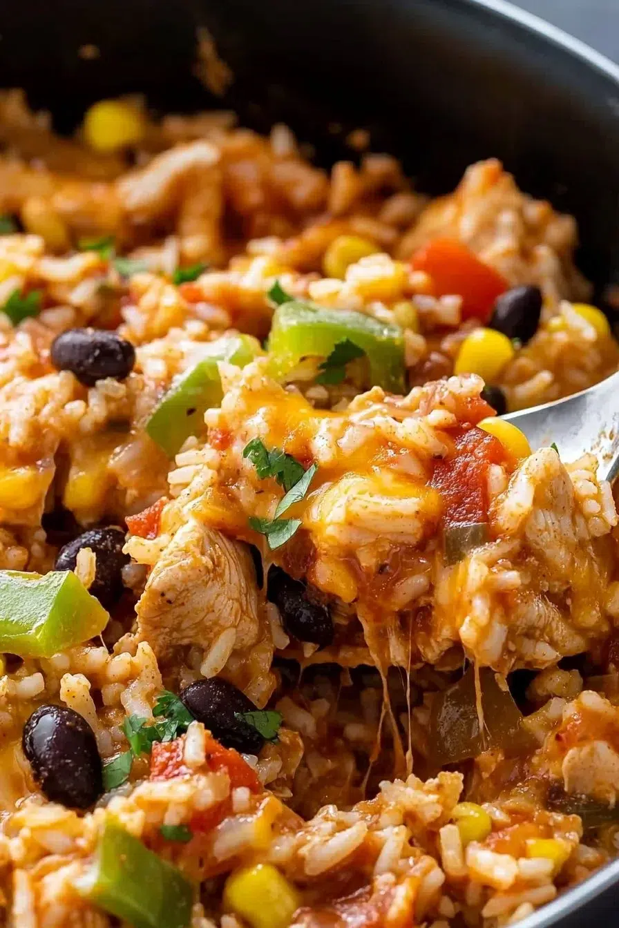 Cheesy Southwest Chicken and Rice