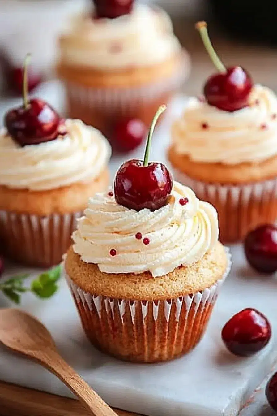 Cherry Vanilla Cupcakes