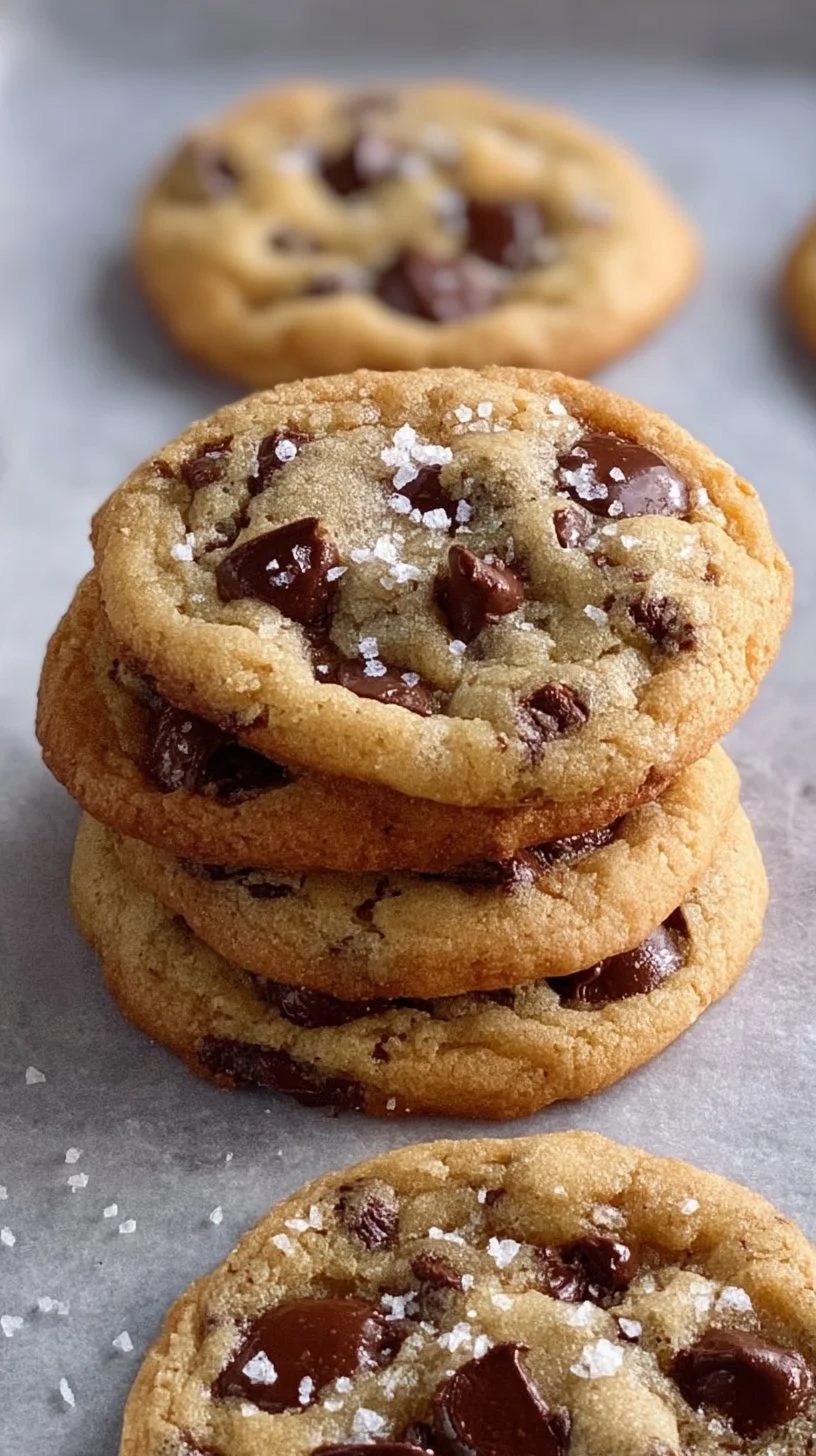 Plate of freshly baked chewy chocolate chip cookies