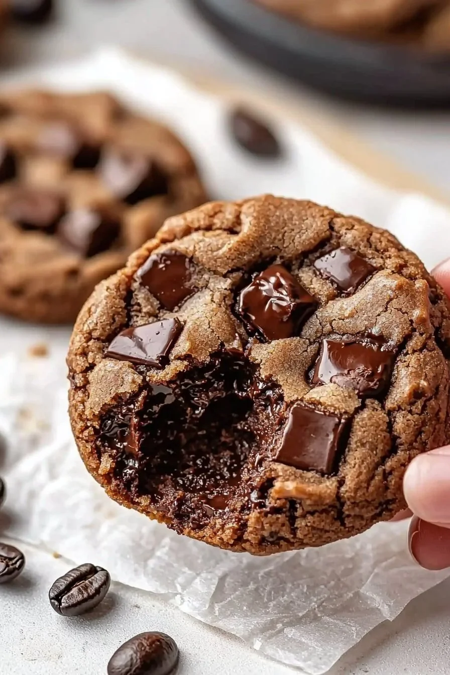 Chewy Chocolate Espresso Cookies - Mighty Mrs