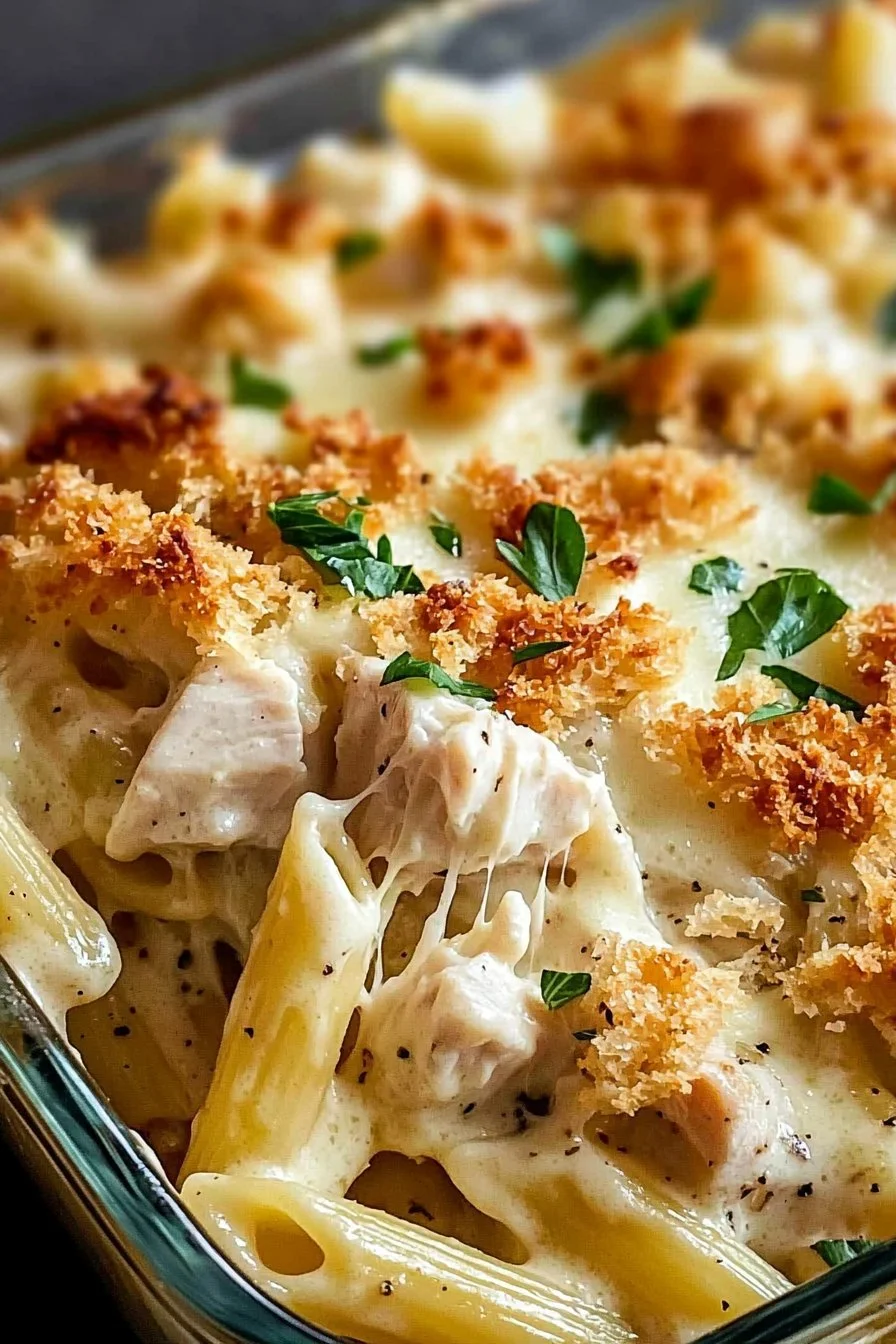 Creamy Mozzarella Chicken Pasta Delight