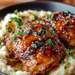 Delicious Chipotle Honey Chicken Thighs with Gouda Mashed Potatoes