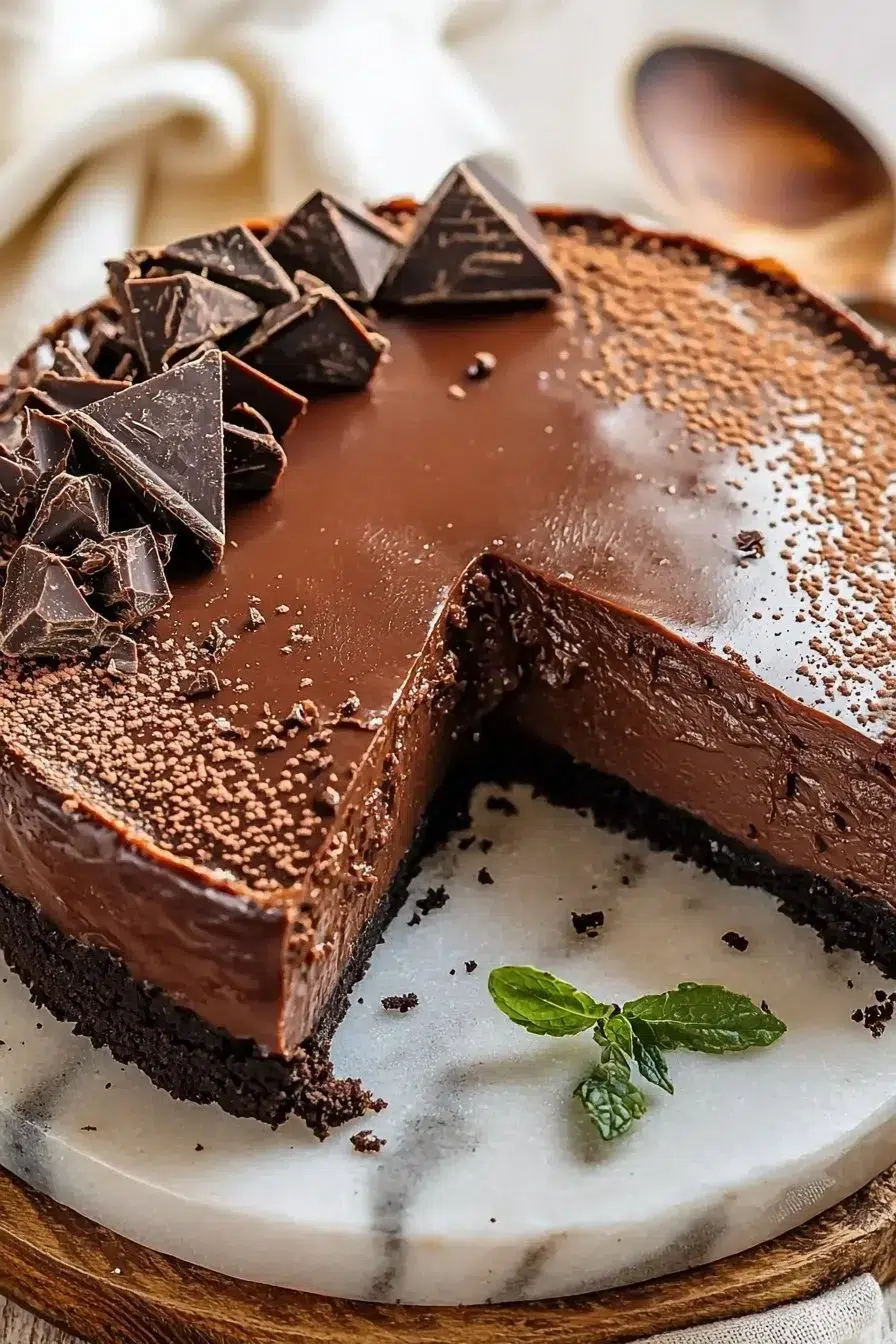 Chocolate Fudge Truffle Cheesecake