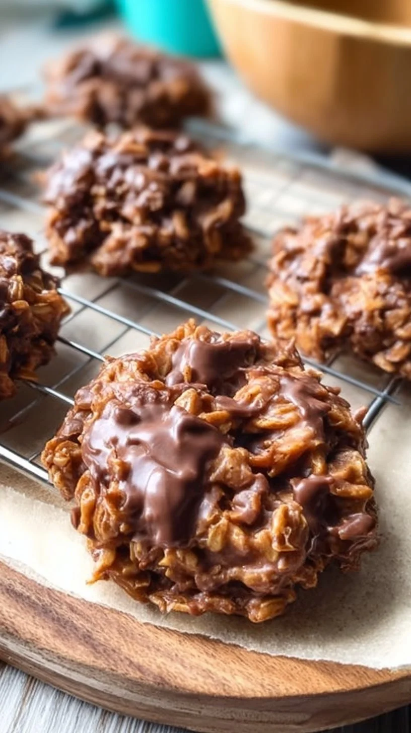 Chocolate & Peanut Butter Keto No Bake Cookies