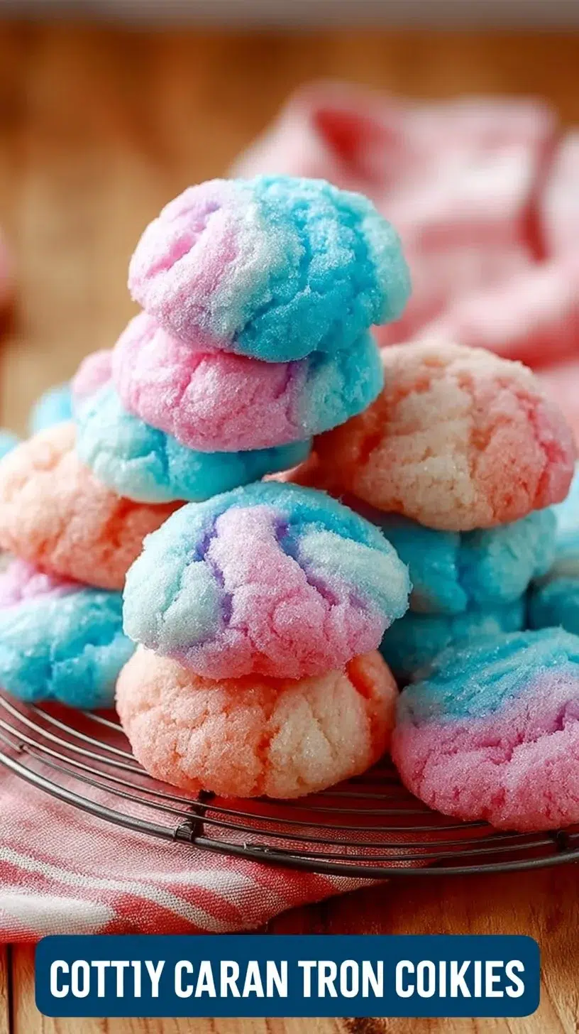 Cotton Candy Cookies Recipe - Fun & Colorful Treats