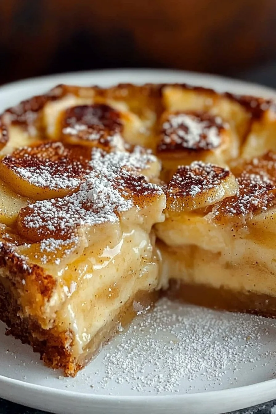 Creamy Apple Custard Impossible Pie