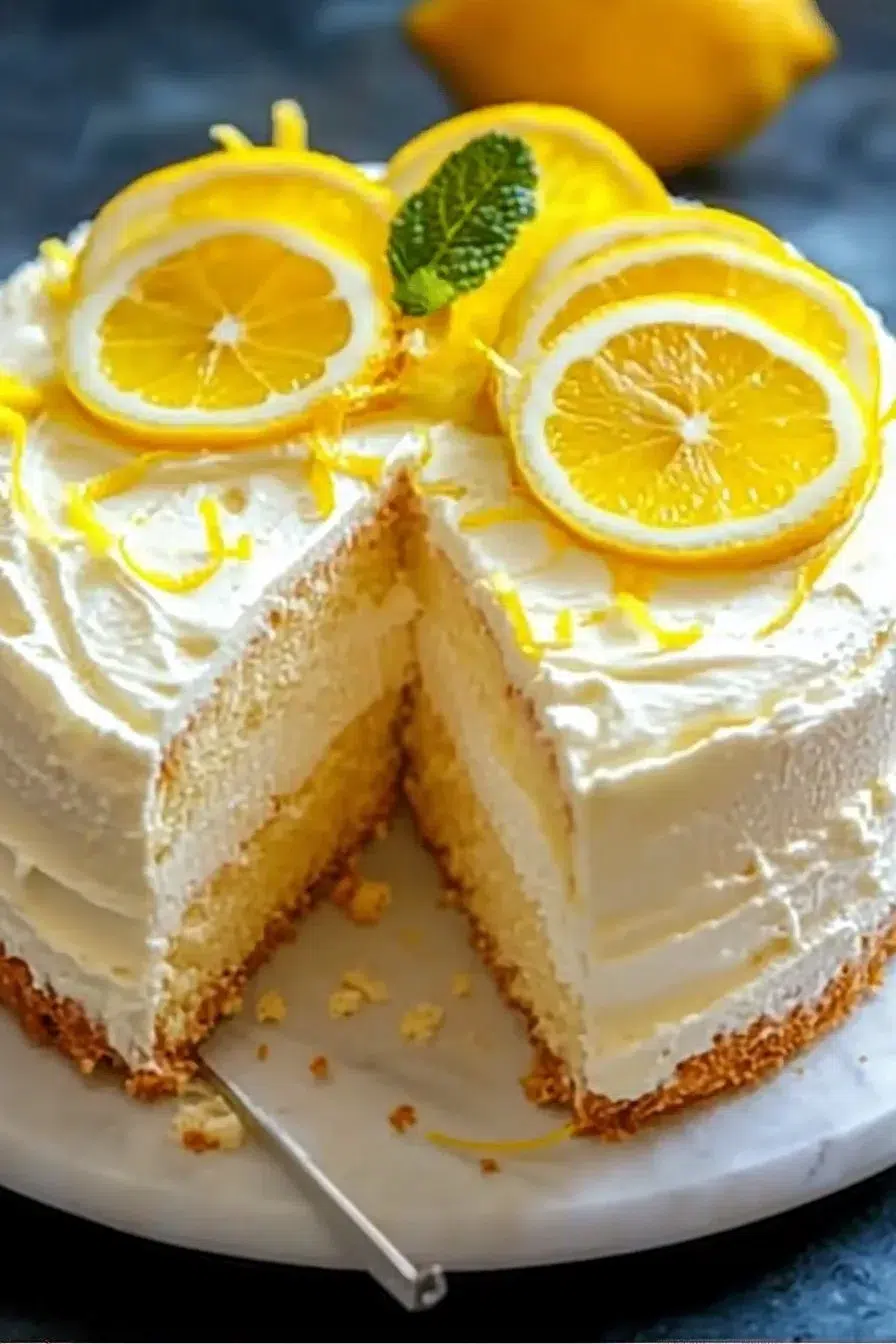 Creamy Lemon Cheesecake Cake That Will Brighten Your Day