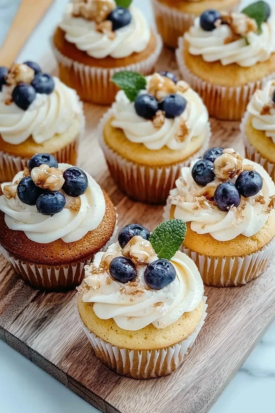 Assorted cupcakes decorated with frosting for baking enthusiasts