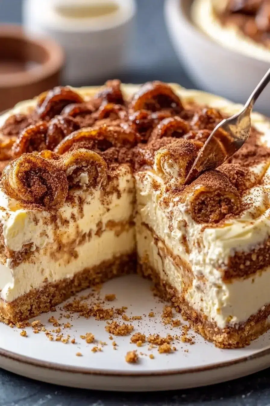 Decadent Cinnamon Roll Cheesecake Recipe