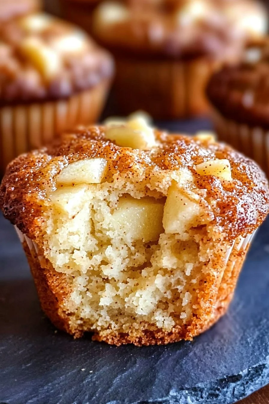 Deliciously Soft Apple Cinnamon Greek Yogurt Muffins