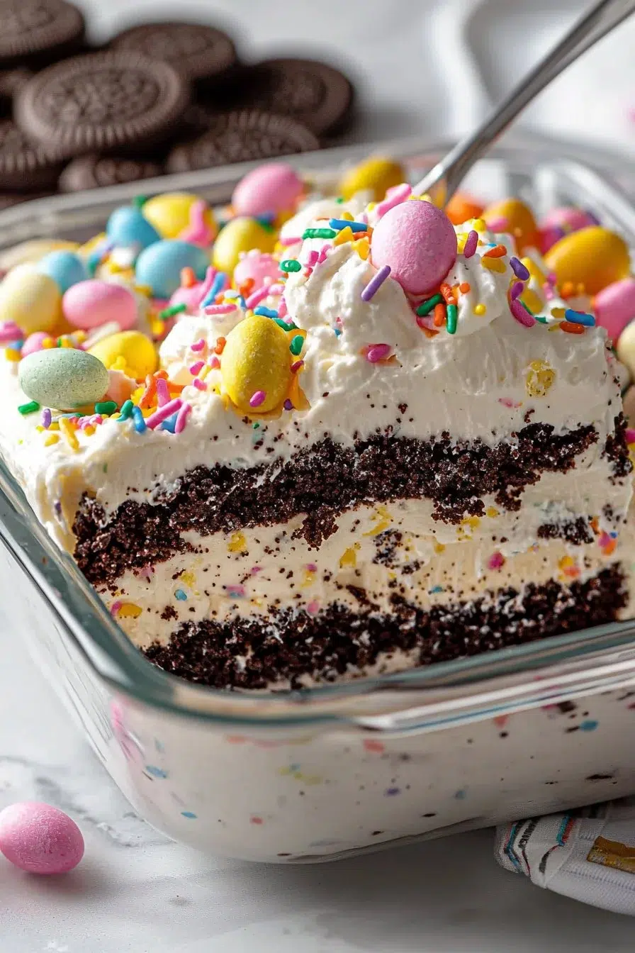 Easter Dirt Cake Casserole