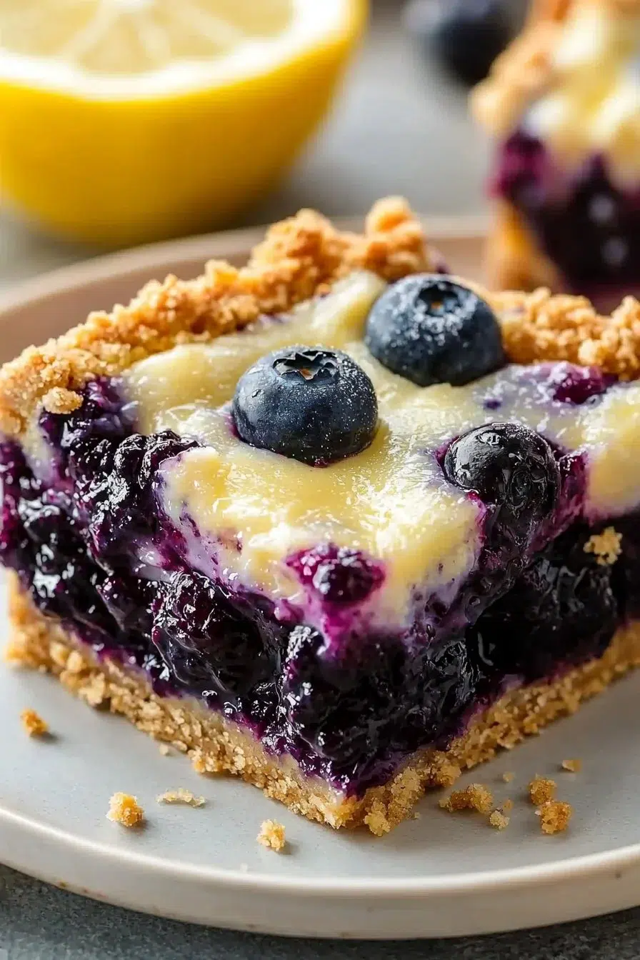 Easy Blueberry Lemon Pie Bars