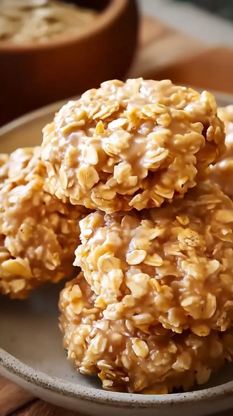 Easy Lemon Oatmeal No-Bake Cookies