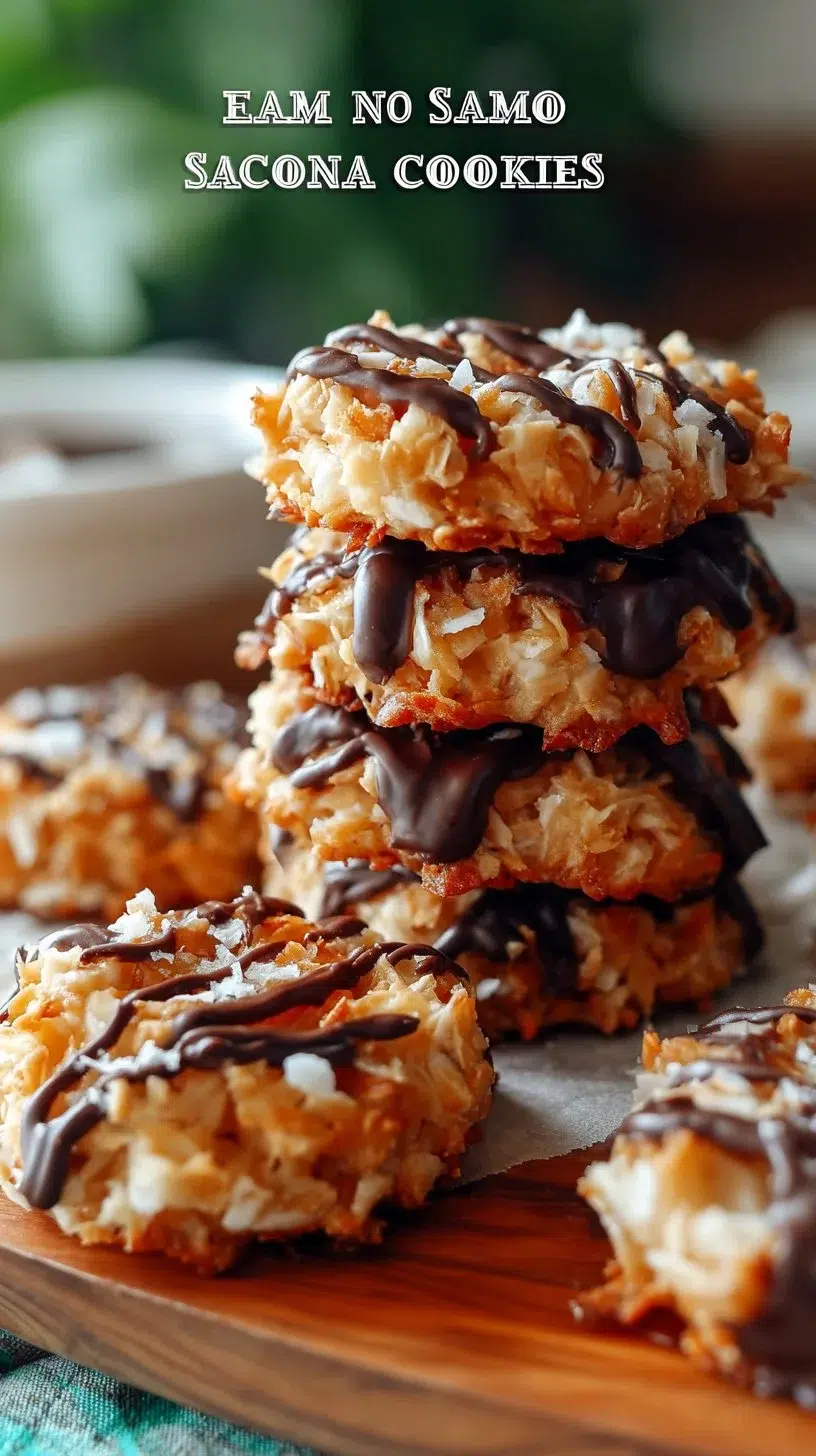 Easy No-Bake Samoa Cookies
