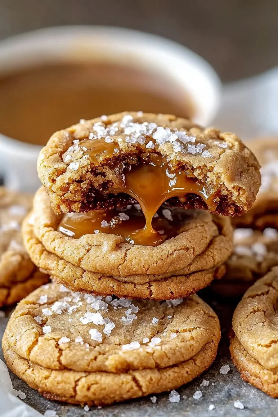 Easy Salted Caramel Cookies