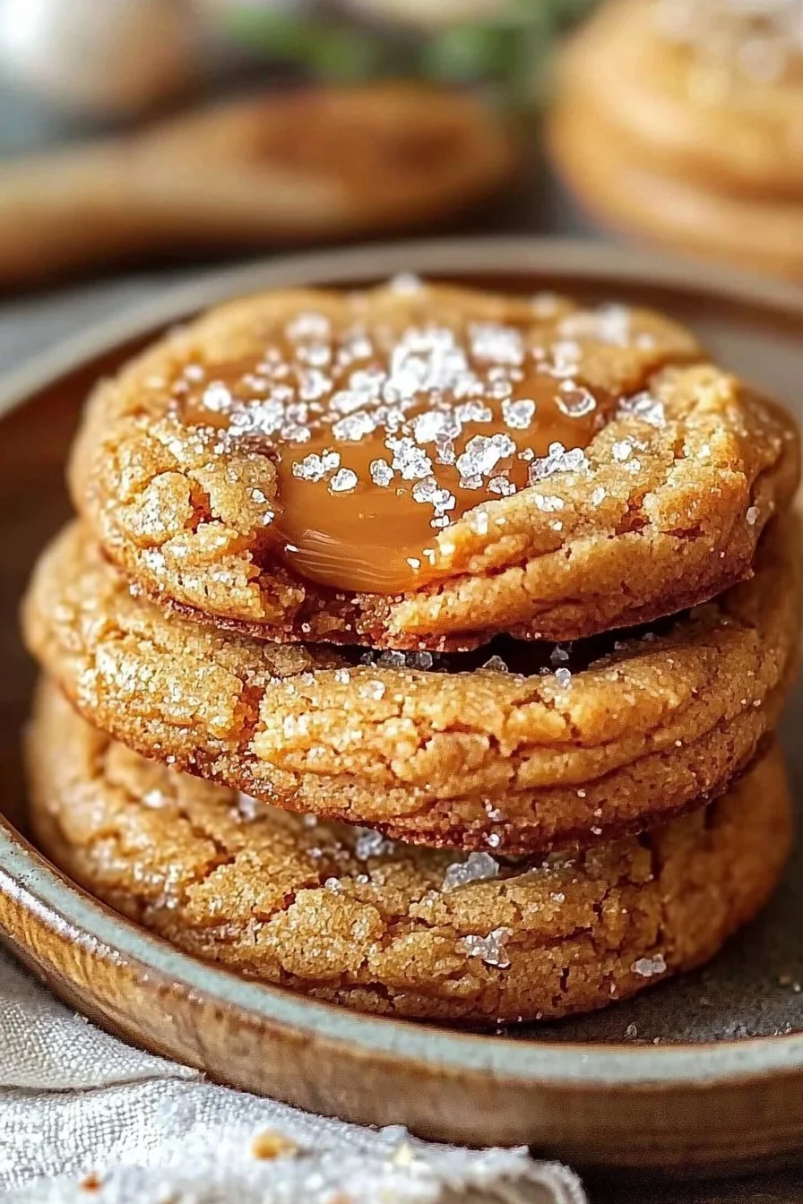 Easy Salted Caramel Cookies