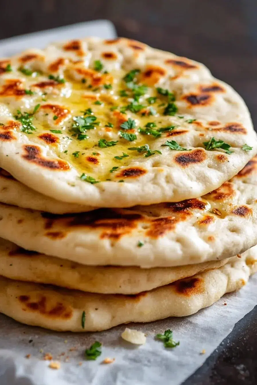 Garlic Cottage Cheese Naan