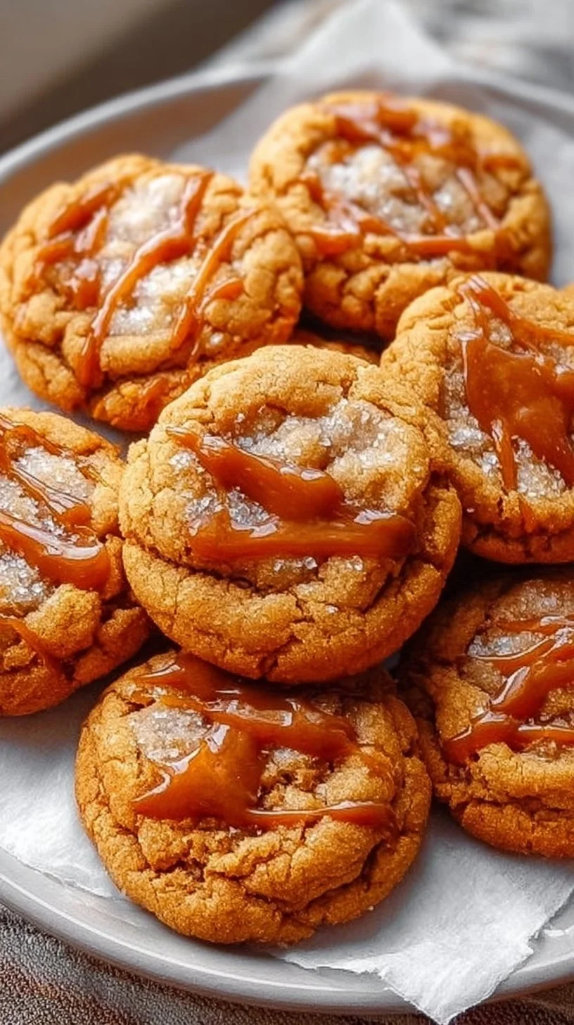 Gochujang Caramel Cookies with a spicy-sweet glaze for a unique treat.