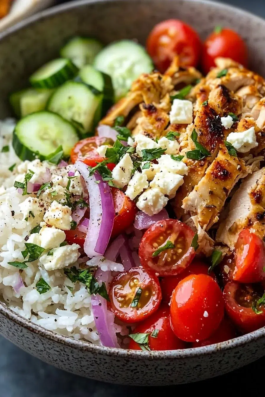 Greek Chicken Bowls