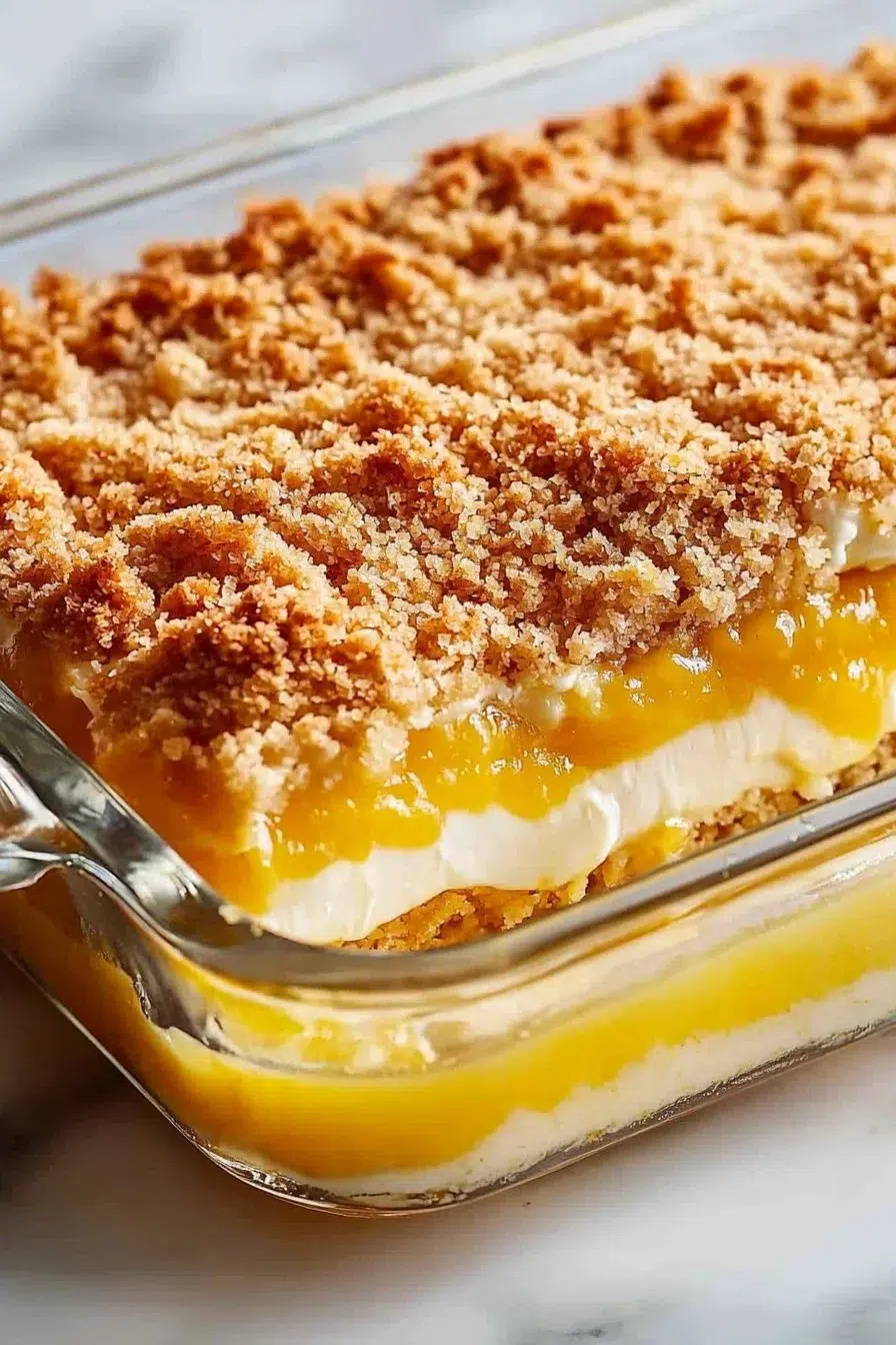 Lemon Cream Cheese Dump Cake Recipe