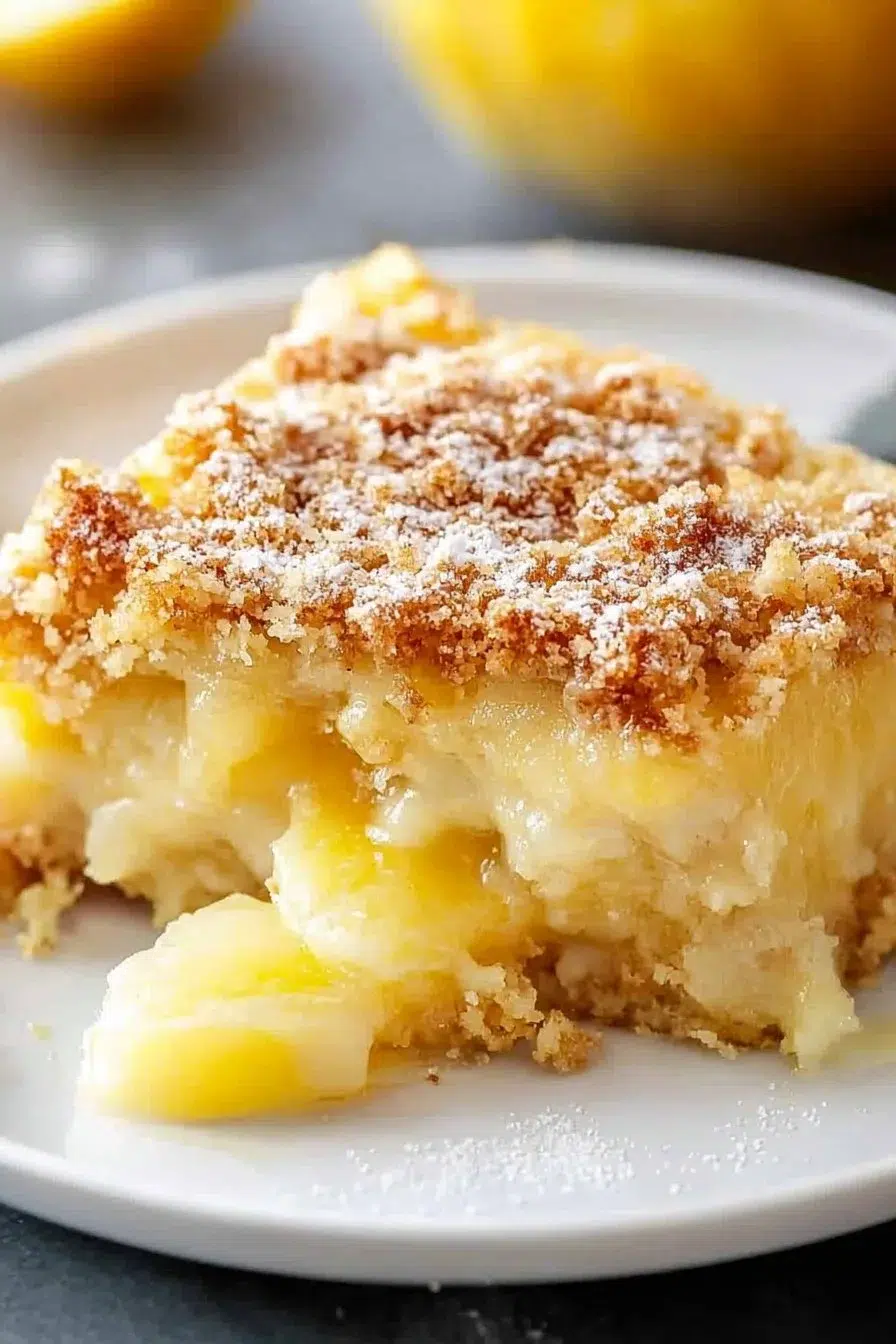Lemon Pineapple Dump Cake