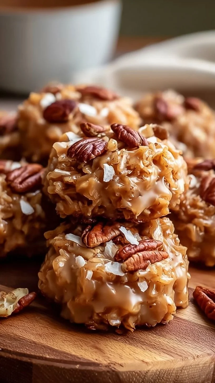 No-Bake Coconut Pecan Praline Cookies You Must Try Today!