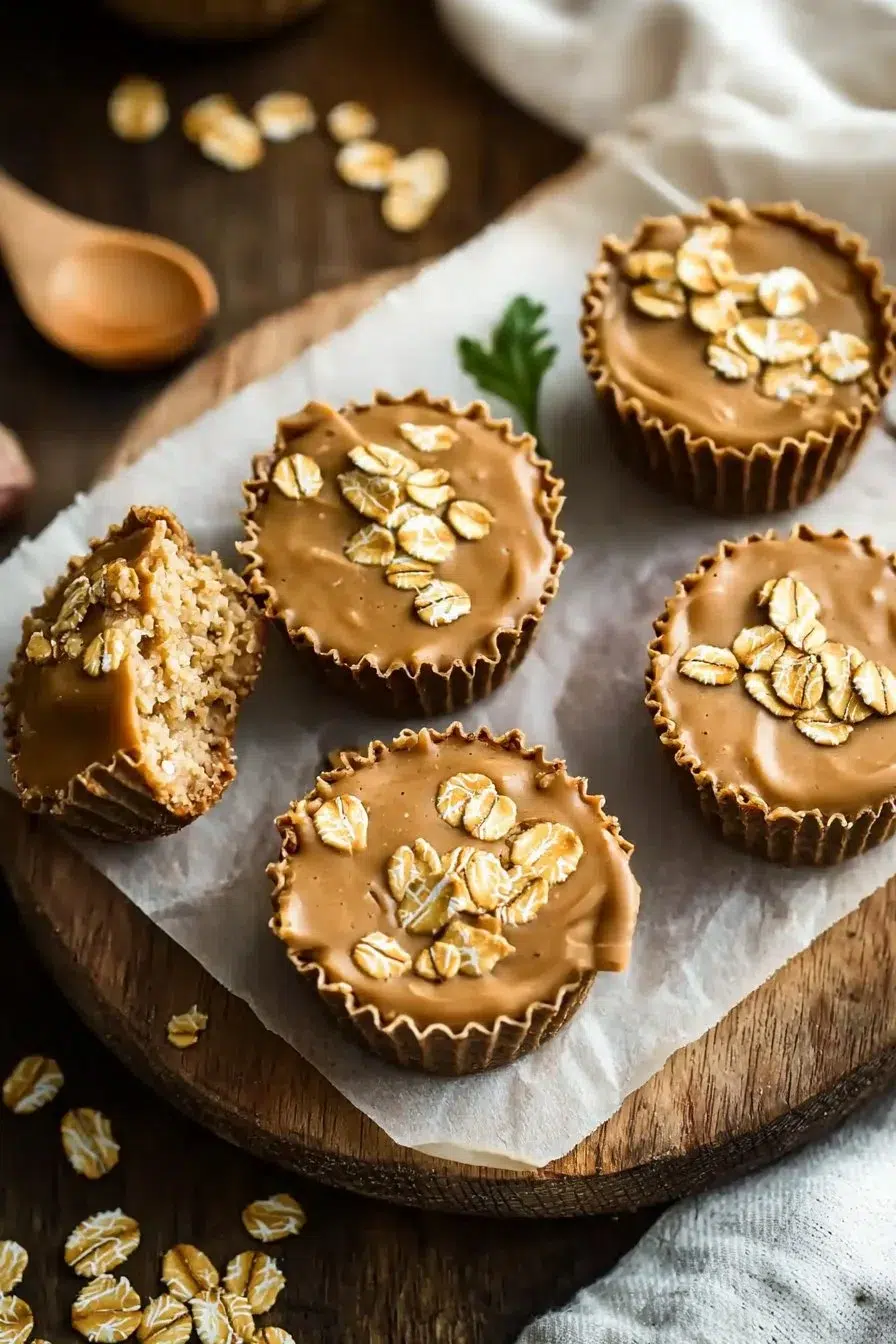 No-Bake Peanut Butter Oat Cups recipe for a healthy snack