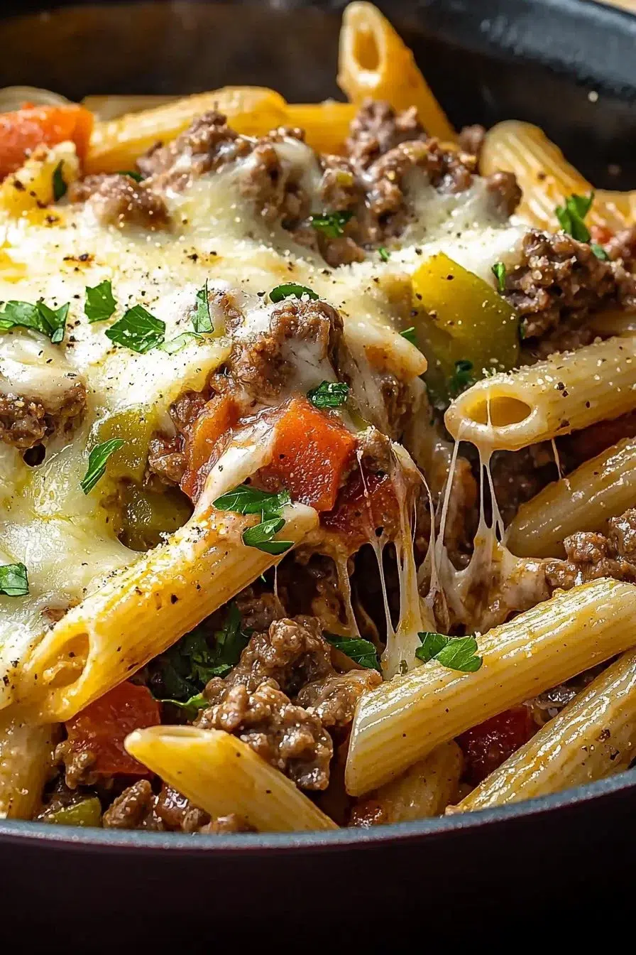 Philly Cheesesteak Pasta