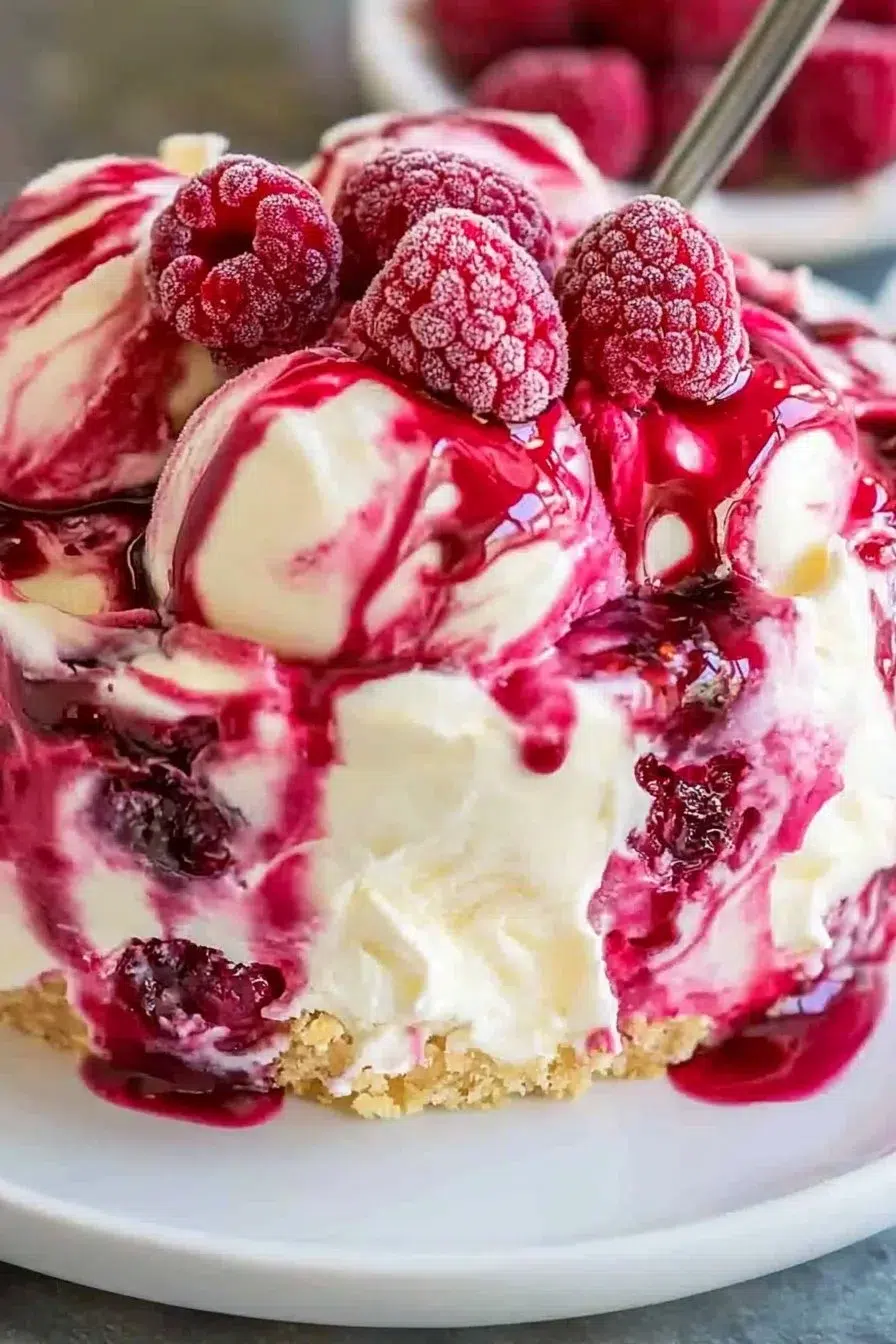 Raspberry Cream Dessert