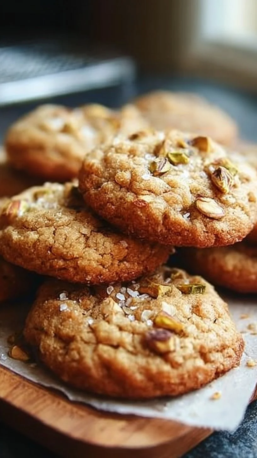 Salted Honey Pistachio Cookies
