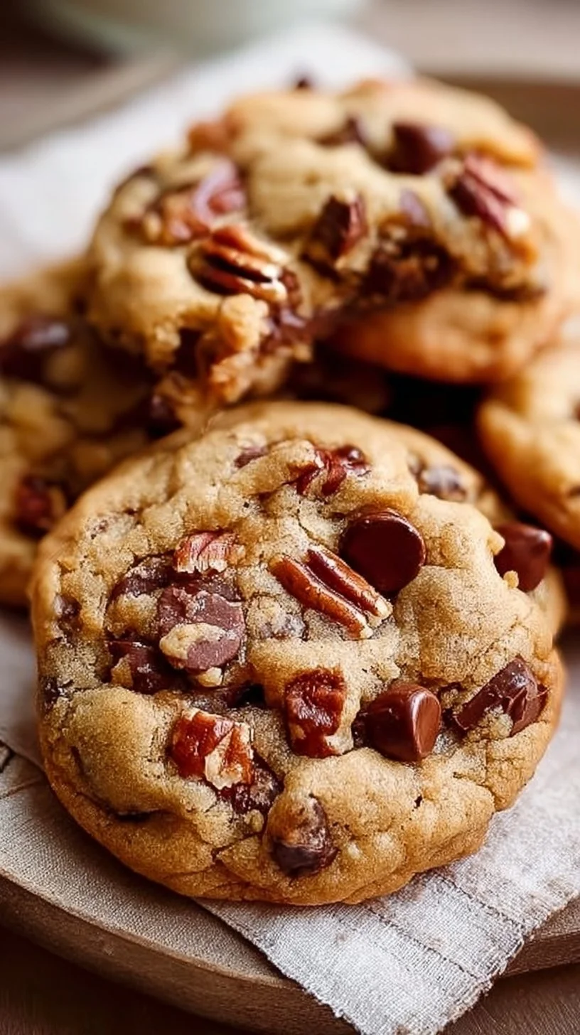 Simple Browned Butter Pecan Chocolate Chip Cookies