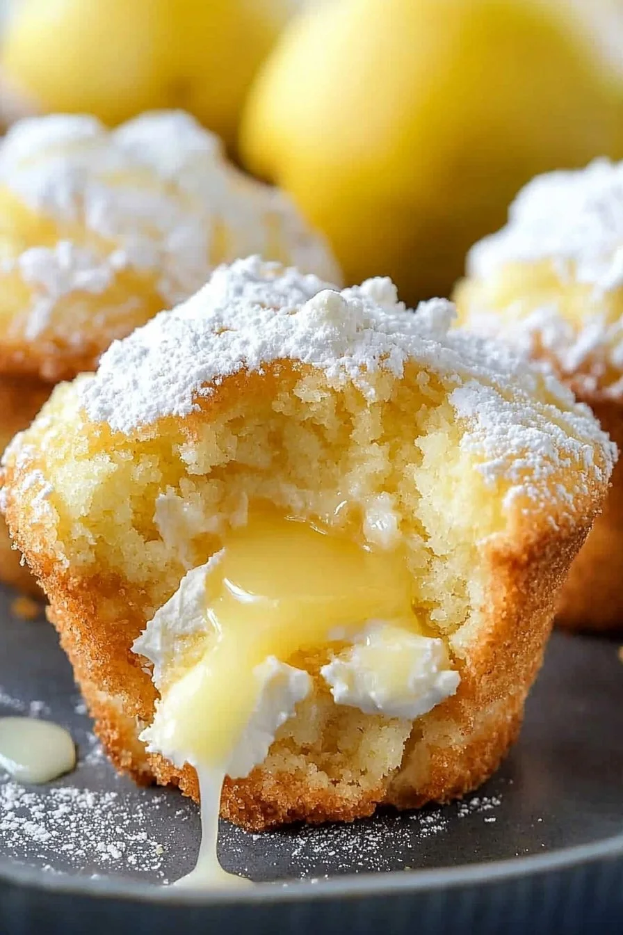 Soft Lemon Cream Cheese Muffins