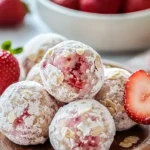 Healthy Strawberry Cheesecake Protein Balls for a delicious snack