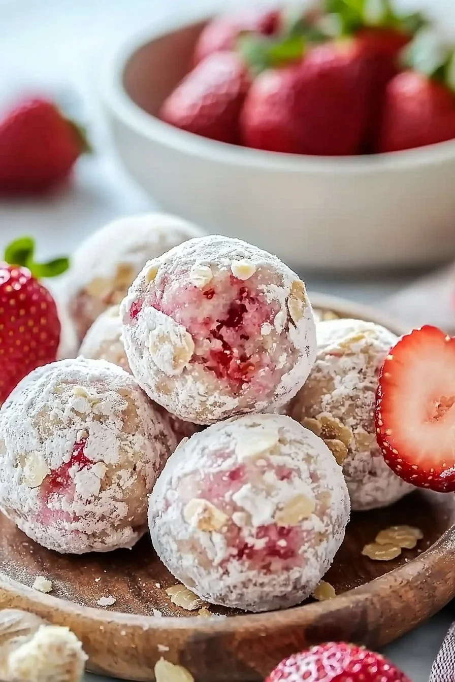 Strawberry Cheesecake Protein Balls