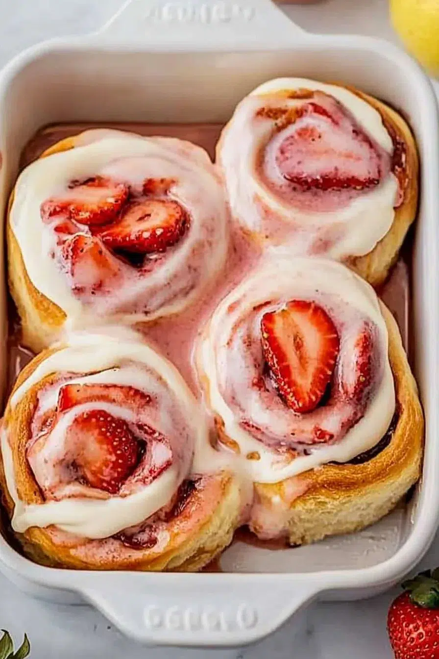 Strawberry Cinnamon Rolls