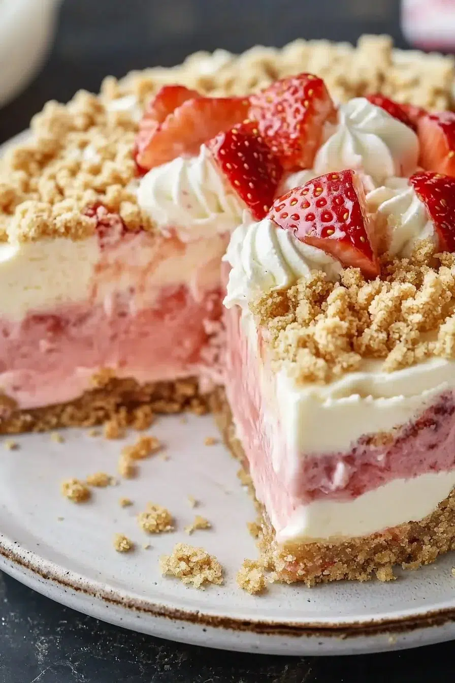 Strawberry Crunch Cheesecake Amazing Easy Treat