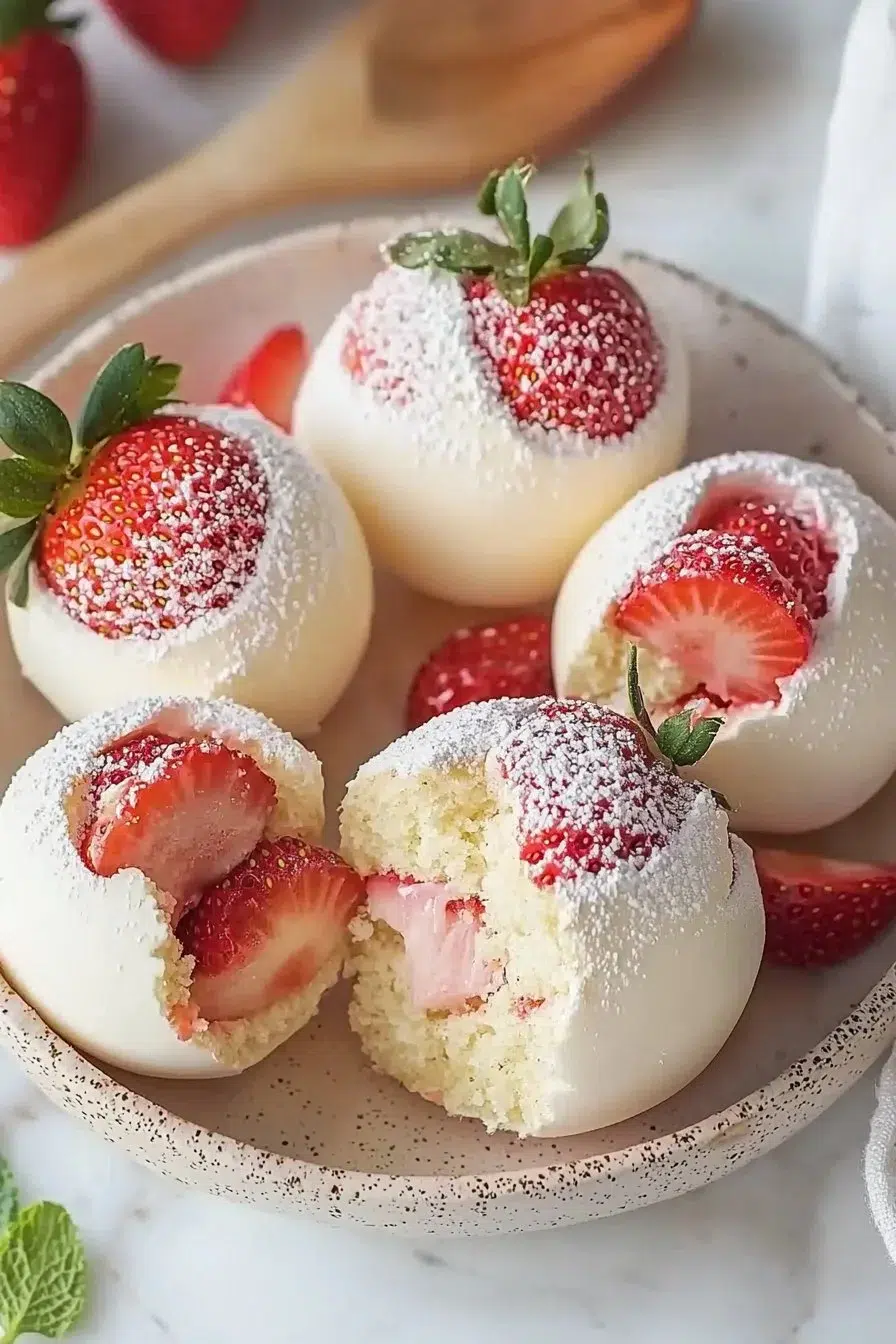 Strawberry Shortcake Easter Egg Bombs, colorful treats for Easter celebrations.