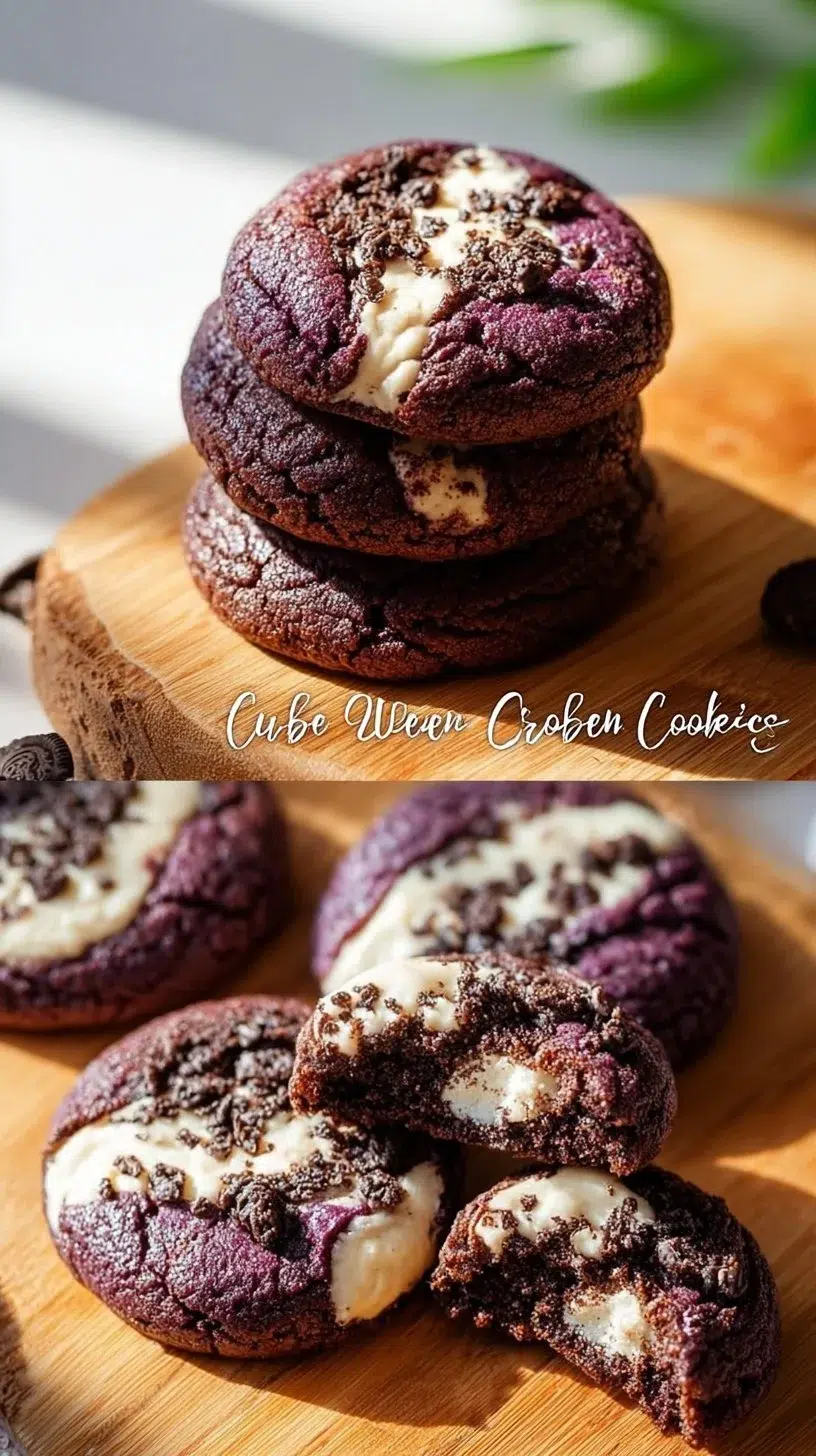 Ube Cookies and Cream Cookies