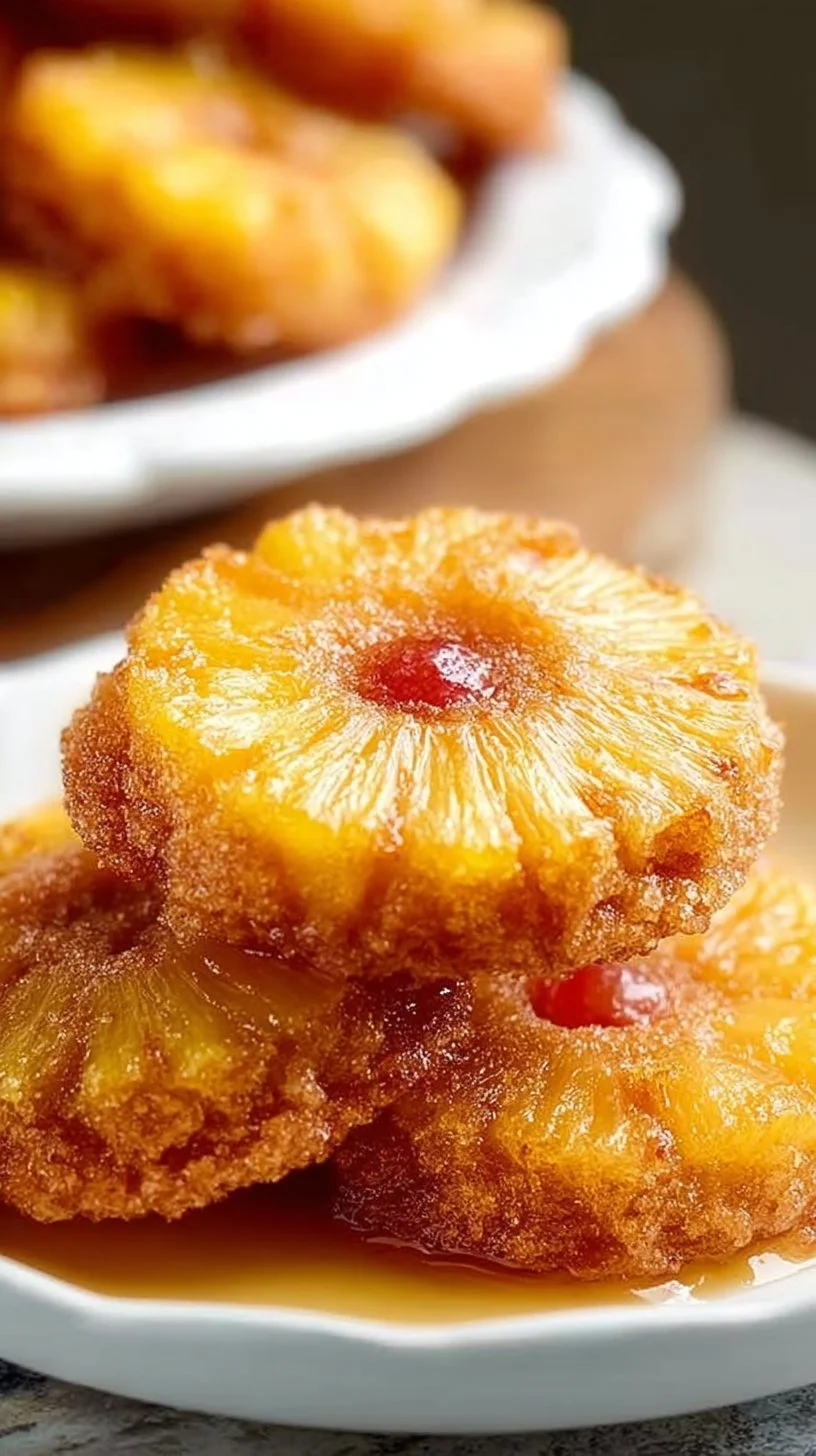 Upside Down Cake Pineapple Sugar Cookies